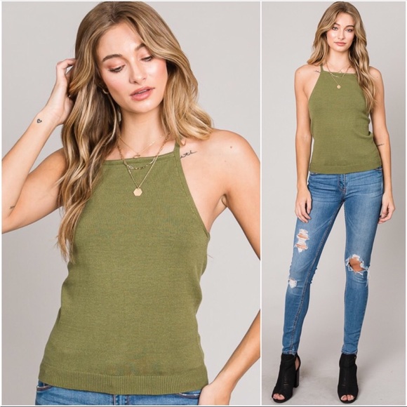NEUTRAL ESSENTIALS Olive Tank Top - Picture 2 of 13
